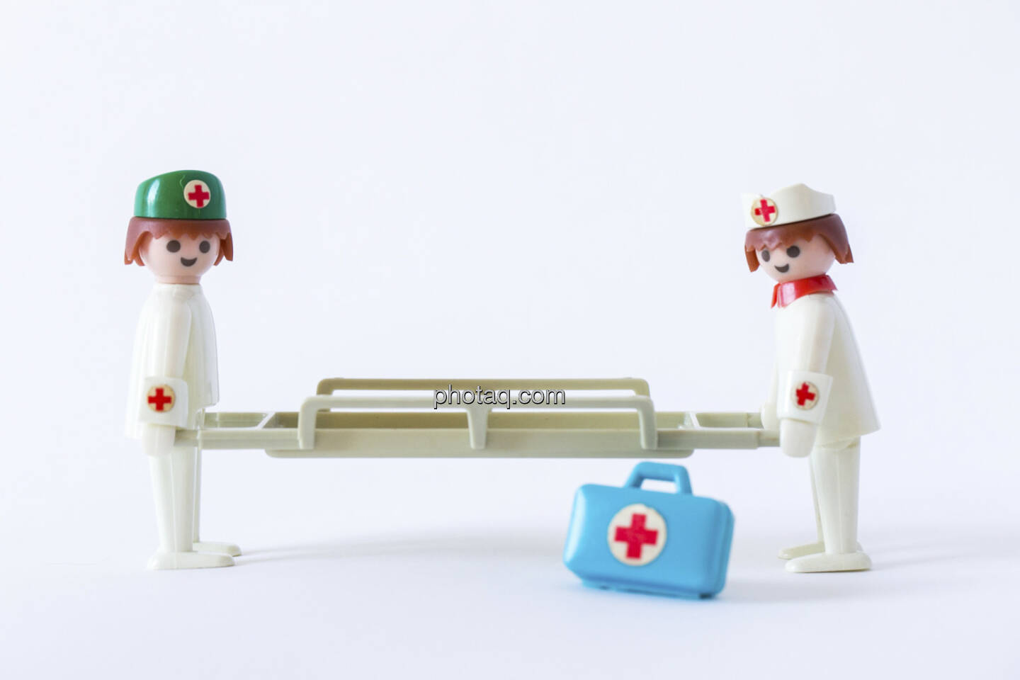 Bist du noch zu retten?, 2 Sanitäter, Bahre, Arztkoffer, Playmobil