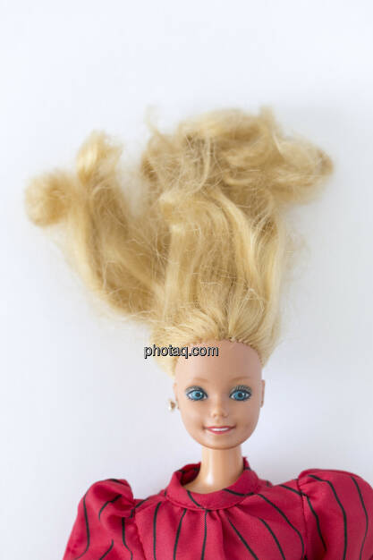 Haare zu Berge stehen, Barbie Puppe, © Martina Draper (14.04.2013)