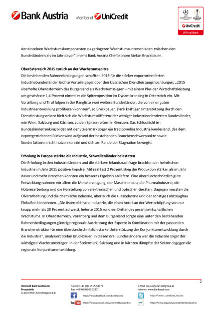 Bank Austria: Konjunkturerholung in Österreichs Bundesländern, Seite 2/6, komplettes Dokument unter http://boerse-social.com/static/uploads/file_1020_bank_austria_konjunkturerholung_in_osterreichs_bundeslandern.pdf (09.05.2016) 