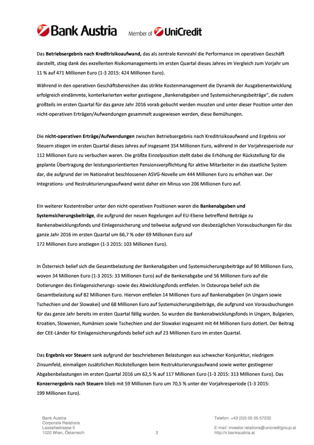 Bank Austria startet mit Gewinn ins Jahr 2016, Seite 3/18, komplettes Dokument unter http://boerse-social.com/static/uploads/file_1034_bank_austria_startet_mit_gewinn_ins_jahr_2016.pdf