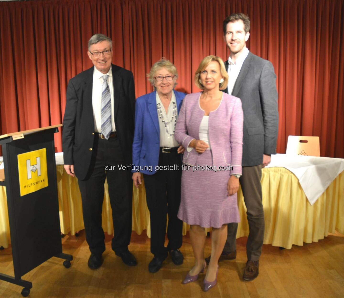 Johannes Rudda (Vizepräs.), Ingrid Lakatha (Vizepräs.), Karin Praniess-Kastner (Präsidentin), Stephan Leixnering (Vizepräs.) : Wiener Hilfswerk: Generalversammlung wählte neuen Vorstand : Fotocredit: Wiener Hilfswerk/Goetz