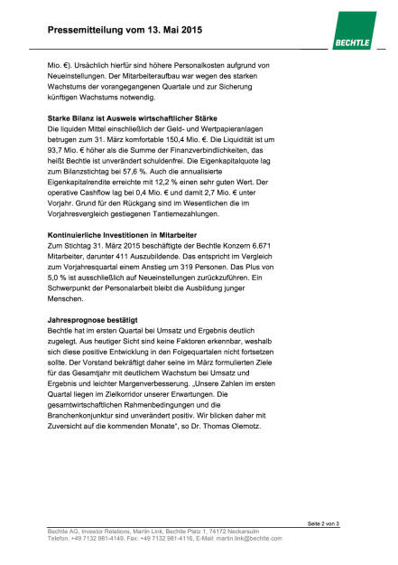 Bechtle Q 1 2016, Seite 2/3, komplettes Dokument unter http://boerse-social.com/static/uploads/file_1056_bechtle_q_1_2016.pdf (13.05.2016) 