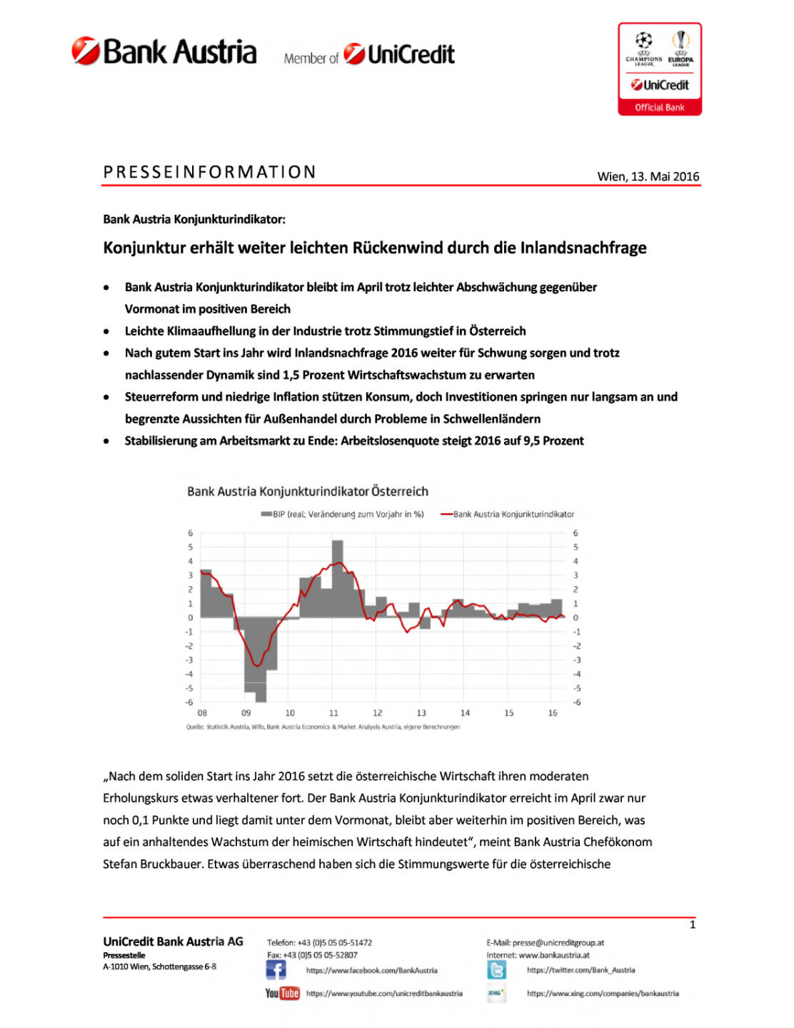 Bank Austria: Konjunkturindikator April, Seite 1/5, komplettes Dokument unter http://boerse-social.com/static/uploads/file_1058_bank_austria_konjunkturindikator_april.pdf