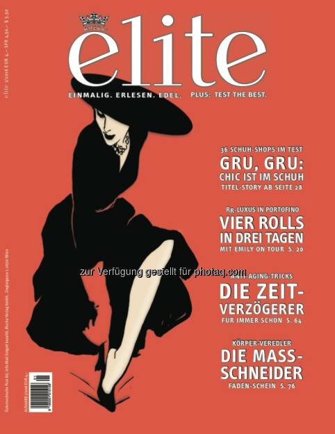 Cover-Illustration zu elite 1/2016 : Wiens Top-Schuh-Shops : Fotocredit: Mucha Verlag (13.05.2016) 