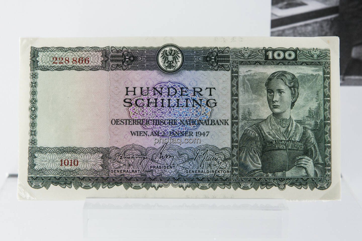 100-Schilling-Note aus dem Jahr 1947