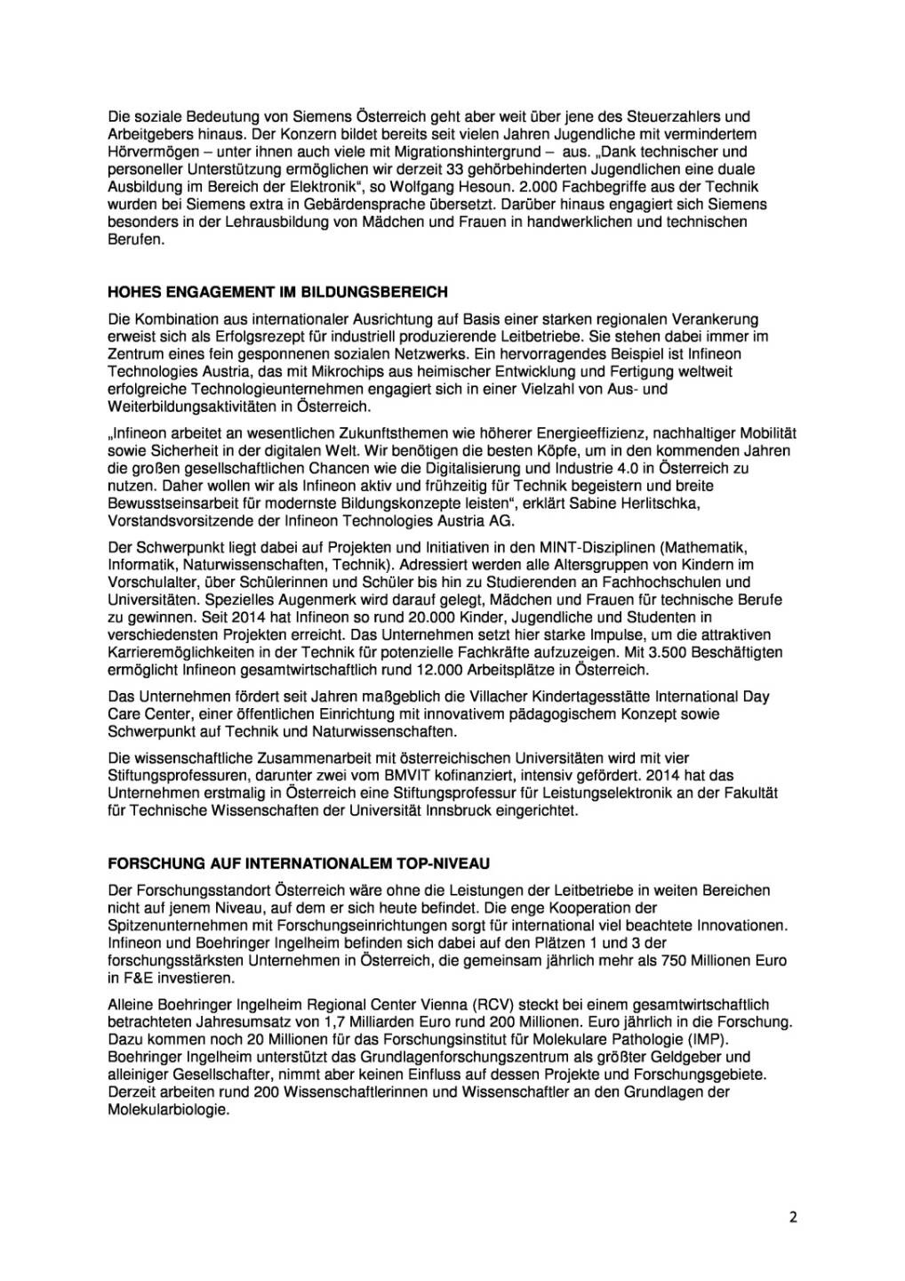 Industriellenvereinigung: Leitbetriebe in Österreich, Seite 2/3, komplettes Dokument unter http://boerse-social.com/static/uploads/file_1066_industriellenvereinigung_leitbetriebe_in_osterreich.pdf