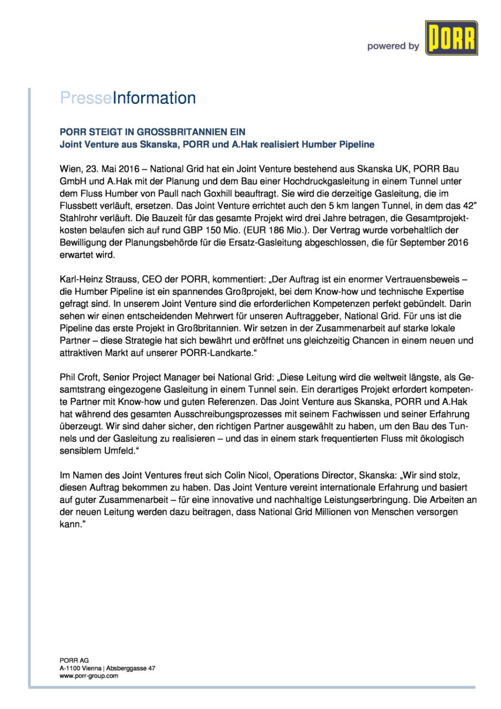 Porr steigt in Großbritannien ein, Seite 1/2, komplettes Dokument unter http://boerse-social.com/static/uploads/file_1092_porr_steigt_in_grossbritannien_ein.pdf