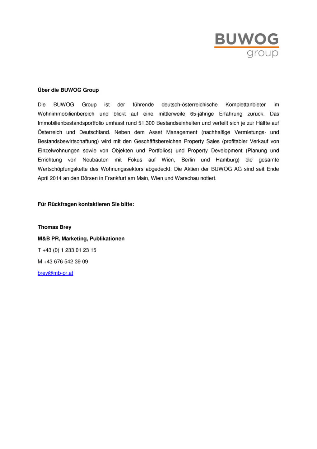 Buwog: Auszeichnung für Imagefilm, Seite 2/2, komplettes Dokument unter http://boerse-social.com/static/uploads/file_1129_buwog_auszeichnung_fur_imagefilm.pdf