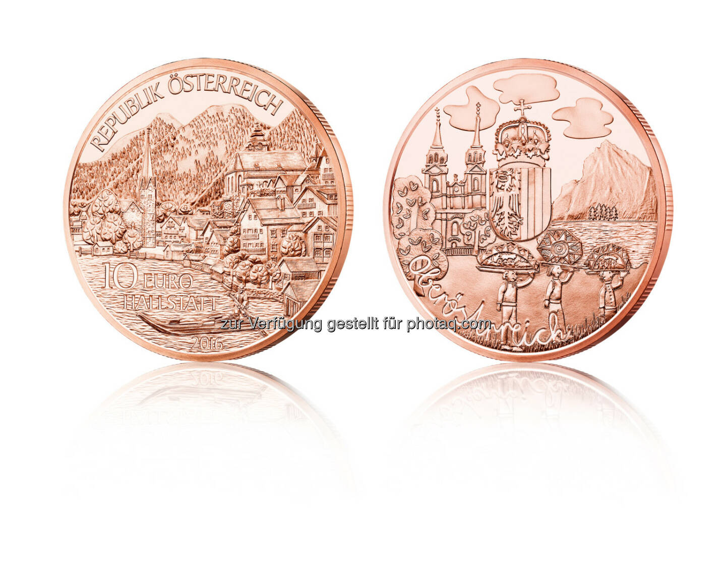 Oberösterreich Münze in Kupfer : Die erste Münze für Oberösterreich mit Eigenheiten und Sehenswürdigkeiten : Fotocredit: Münze Österrreich AG/Stelzhammer