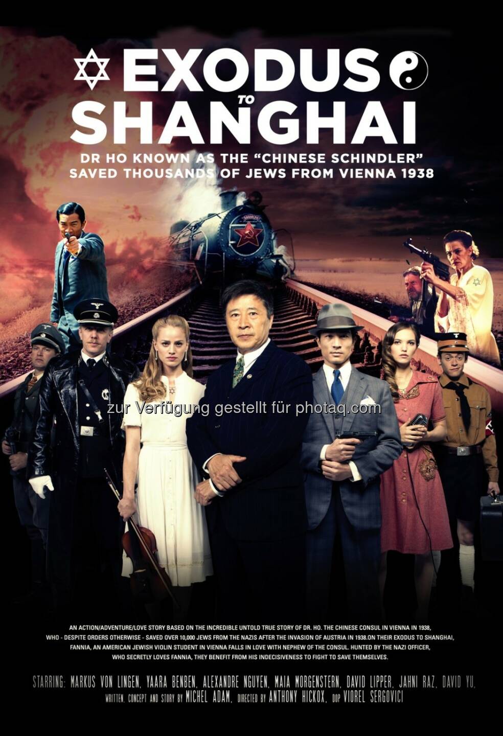 Exodus to Shanghai Official Poster : Shanghai International Film Festival/SIFF chose Austrian-French produced film „Exodus to Shanghai“ in Spectrum line-up : Fotocredit: FashionTV/Brickell