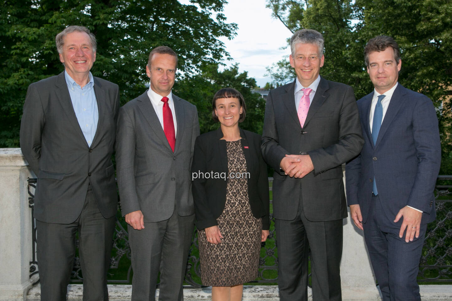 Wilhelm Rasinger (IVA), Holger Lüth (IR Buwog), Andrea Wentscher (IR BASF), Tjark Schütte (IR Deutsche Post DHL), Marc Düngler (DSW)