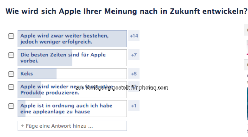 Wie wird sich Apple entwickeln? Das fragt direktanlage.at via Facebook  https://www.facebook.com/direktanlage.at (17.04.2013) 
