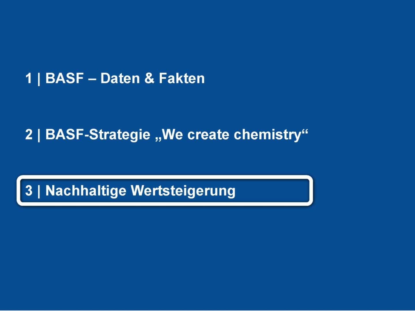 BASF - Nachhaltige Wertsteigerung