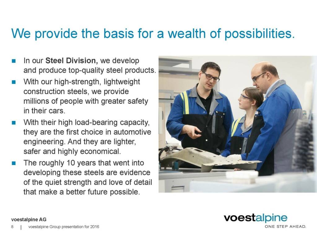 voestalpine - We provide the basis for a wealth of possibilities (06.06.2016) 