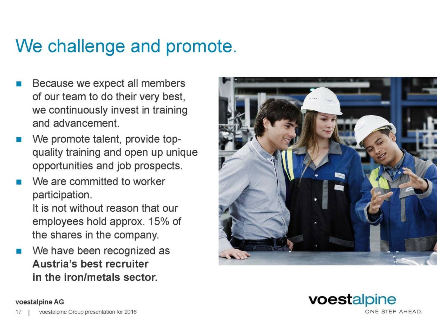 voestalpine - We challenge and promote