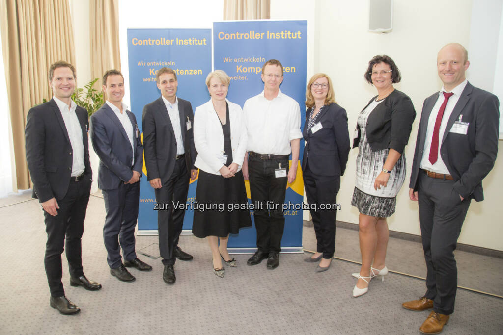 Clemens Nachbauer, Christian Vetter, Stefan Holly, Silke Wickel-Kirsch, Johannes Gärtner, Imke Libuda, Nicole Seidl, Carsten Bertling : HR-Controlling-Circle am 8. Juni 2016 : Status quo im Personalcontrolling : Fotocredit: Controller Institut/APA-Fotoservice/Reither, © Aussender (09.06.2016) 