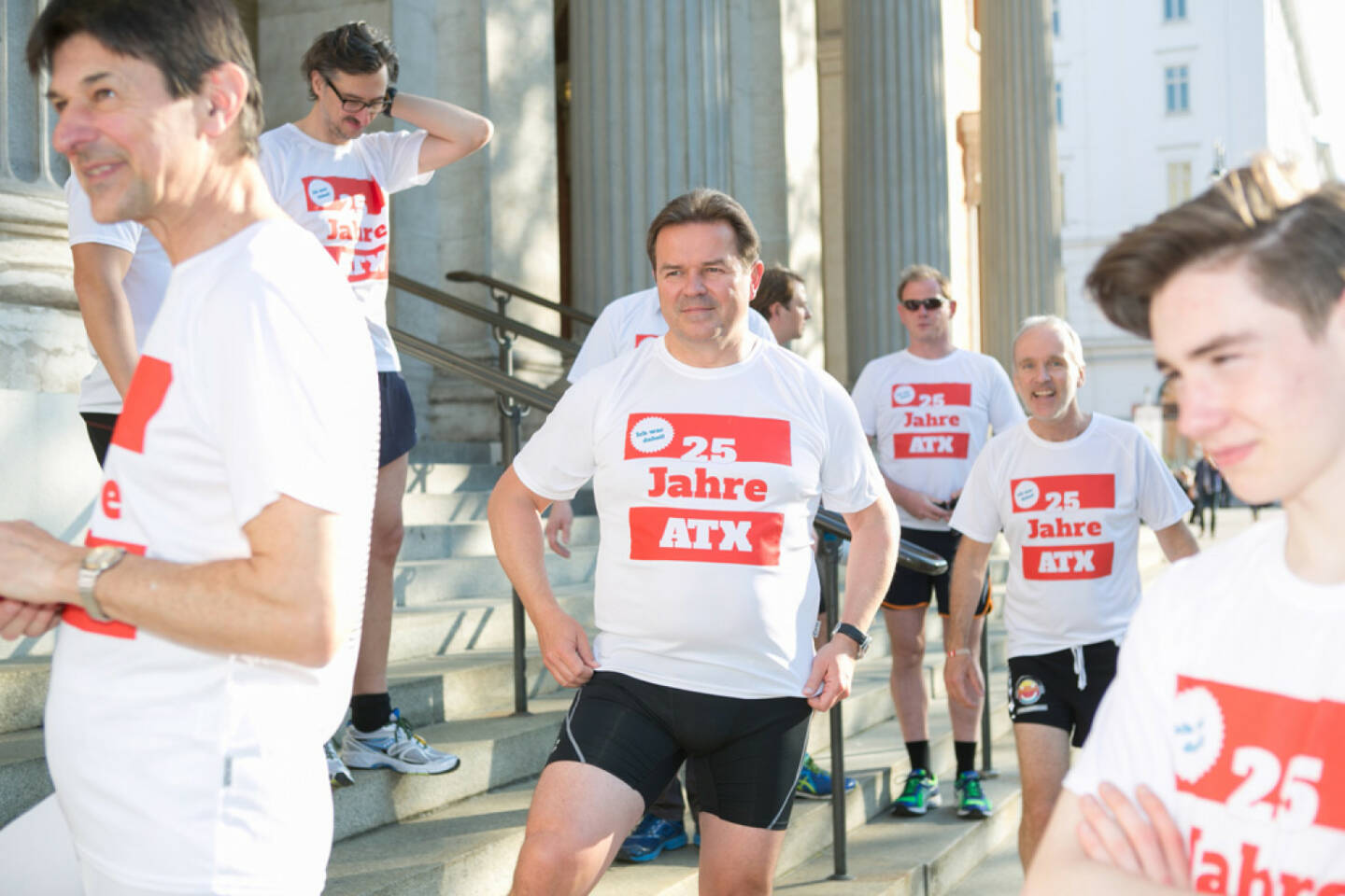 Peter Brezinschek, Gernot Heitzinger, Nikolas Draper (25 Jahre ATX - Lauf in rot-weiss-rot)