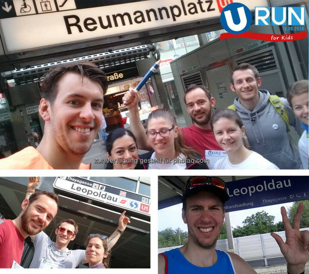 Die U1 (Western Union Line) ist ebenfalls bezwungen! Schon fast 7 Stunden laufen unsere U-RUNner, die Unterstützung ist enorm. #dasindMaschinendabei, © © Teach For Austria — Partner des globalen Bildungsnetzwerks Teach For All , Foto Credits: Markus Sepperer, David Blacher  (10.06.2016)