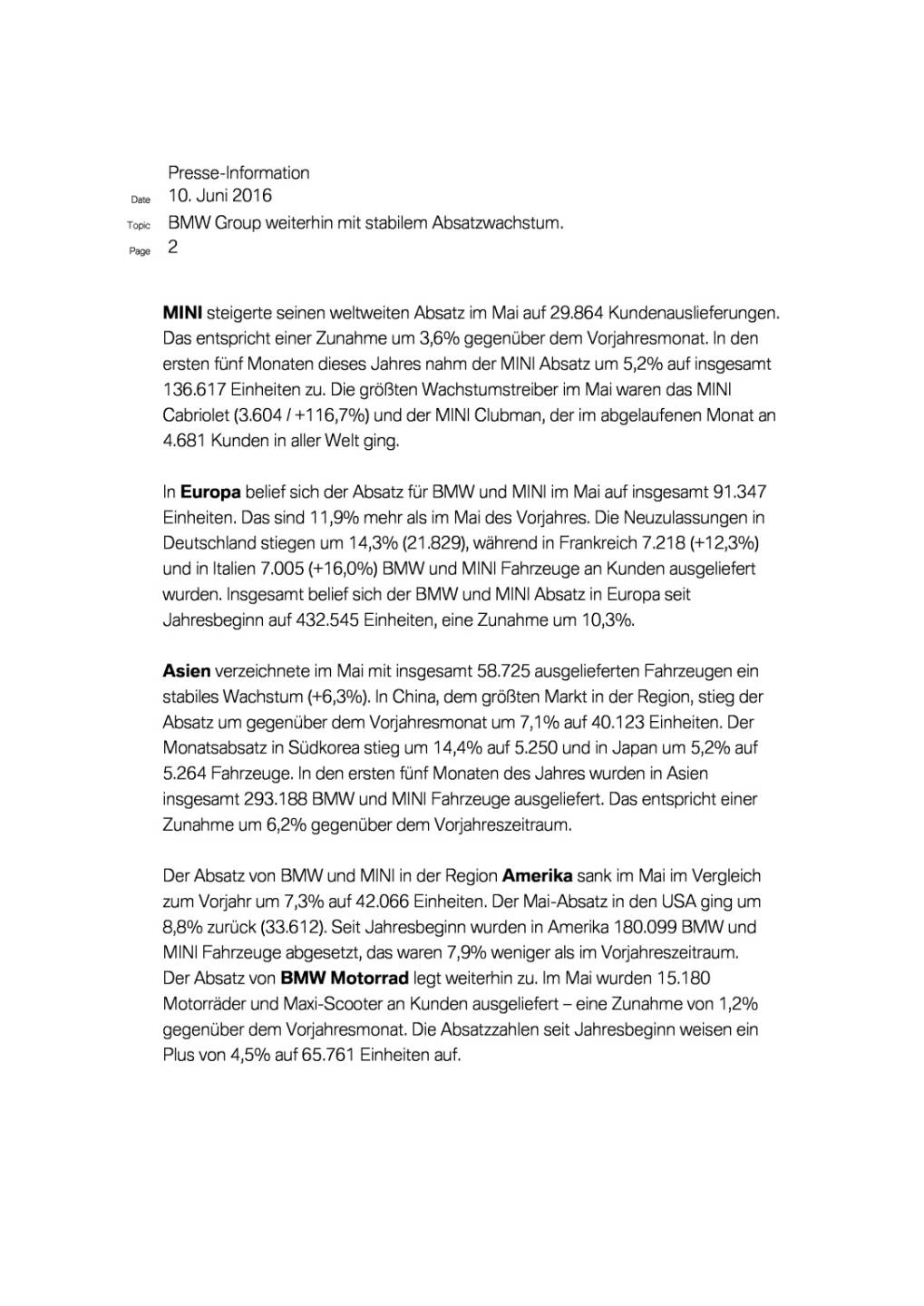 BMW Group weiterhin mit stabilem Absatzwachstum, Seite 2/4, komplettes Dokument unter http://boerse-social.com/static/uploads/file_1195_bmw_group_weiterhin_mit_stabilem_absatzwachstum.pdf