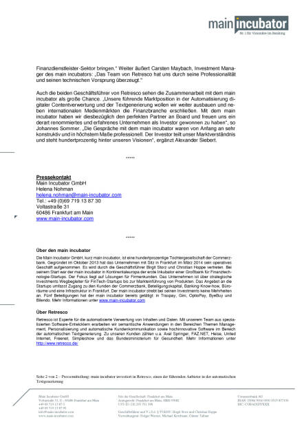 main incubator investiert in Retresco, Seite 2/2, komplettes Dokument unter http://boerse-social.com/static/uploads/file_1198_main_incubator_investiert_in_retresco.pdf (13.06.2016) 
