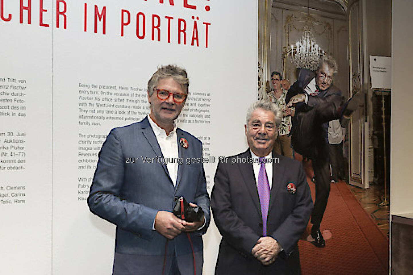 Peter Coeln (WestLicht-Betreiber), Heinz Fischer (Bundespräsident) :  Pressekonferenz zu „Bitte – Danke! Heinz Fischer im Porträt“ im Fotomuseum WestLicht : Fotocredit: Marlene Fröhlich / Lux und Lumen