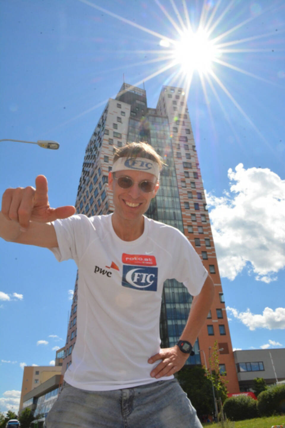 Rolf Majcen bei Towerrunning 200 Vienna-Brno-Bratislava