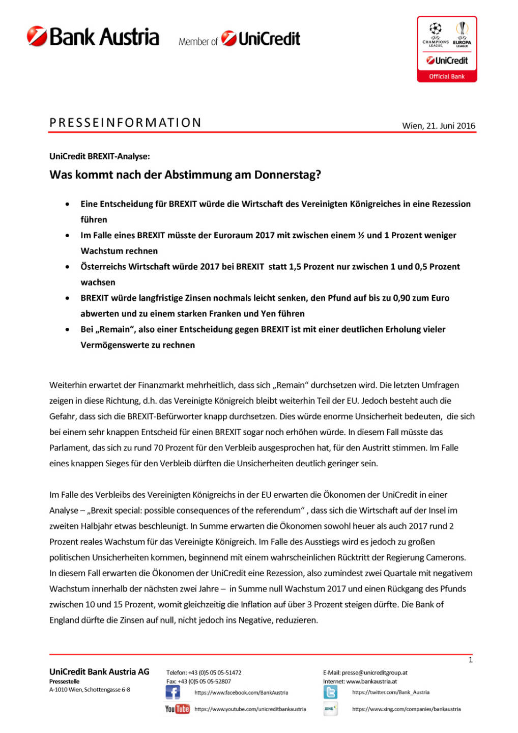 Bank Austria: Brexit-Szenario, Seite 1/3, komplettes Dokument unter http://boerse-social.com/static/uploads/file_1244_bank_austria_brexit-szenario.pdf