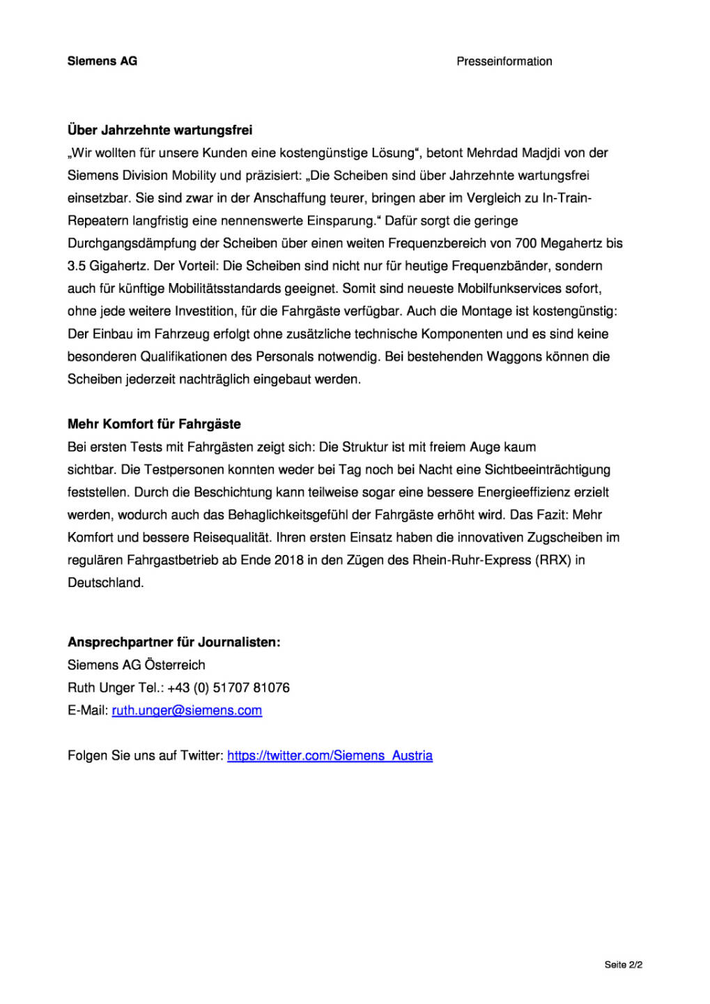 Siemens: Innovative Scheibenlösung verbessert Mobilfunkempfang in Zügen, Seite 2/2, komplettes Dokument unter http://boerse-social.com/static/uploads/file_1251_siemens_innovative_scheibenlosung_verbessert_mobilfunkempfang_in_zugen.pdf