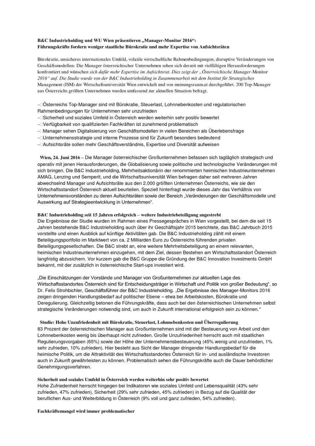 B&C Industrieholding und WU Wien präsentieren „Manager-Monitor 2016“, Seite 1/3, komplettes Dokument unter http://boerse-social.com/static/uploads/file_1274_bc_industrieholding_und_wu_wien_prasentieren_manager-monitor_2016.pdf