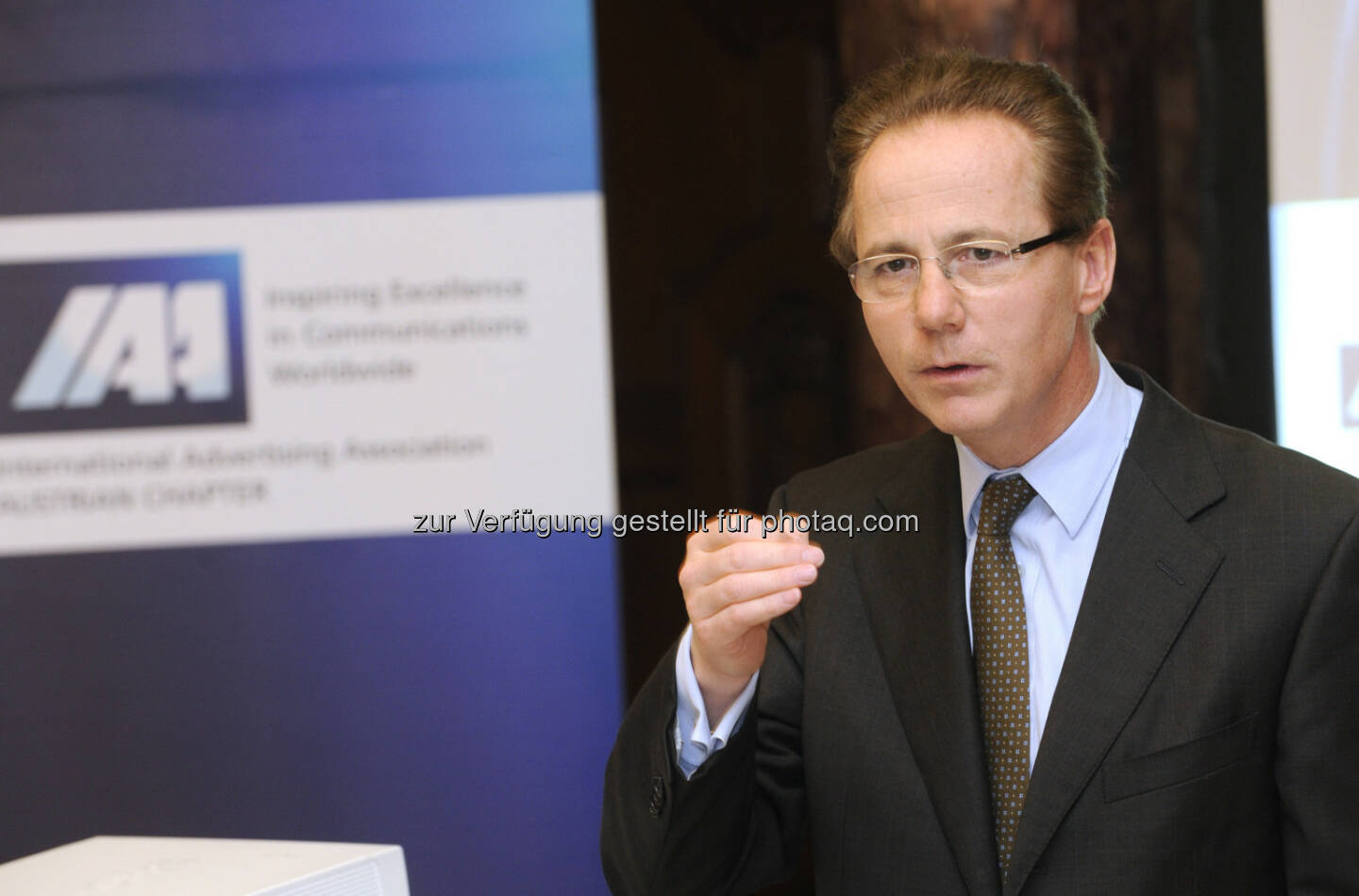 Georg Kapsch beim IAA Business Communication Lunch, Foto: ORF/Thomas Jantzen