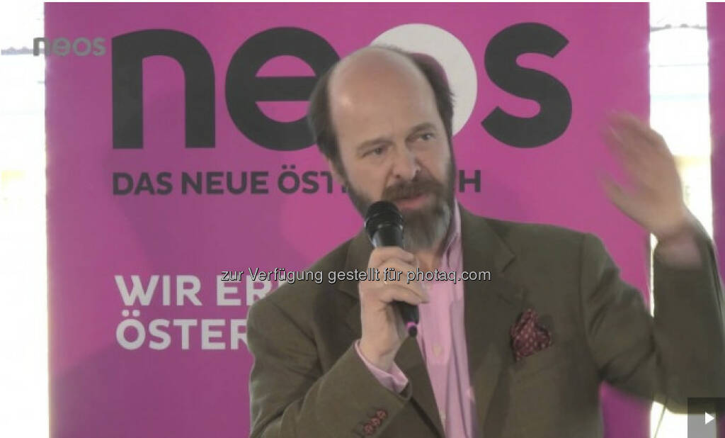 Tibor Pásztory: Der Börsen-Kurier-Redakteur bei den Neos (c) Neos (19.04.2013) 