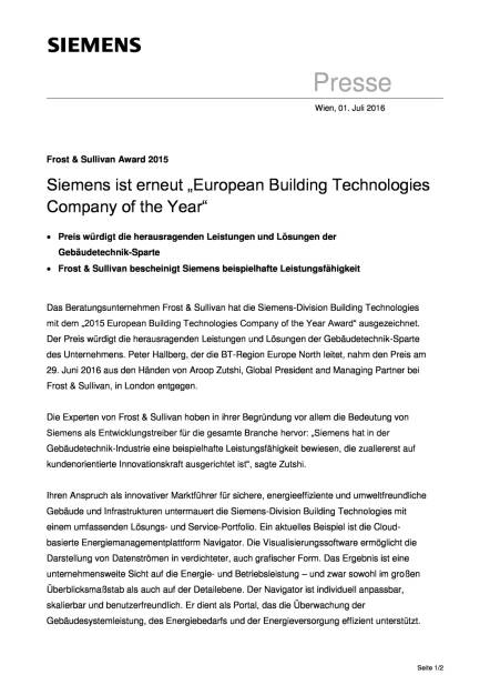 Siemens ist „European Building Technologies Company of the Year“, Seite 1/2, komplettes Dokument unter http://boerse-social.com/static/uploads/file_1318_siemens_ist_european_building_technologies_company_of_the_year.pdf (01.07.2016) 