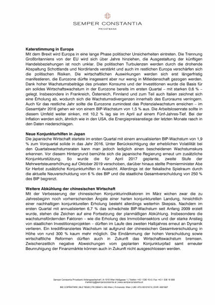 Semper Constantia Privatbank AG: Markteinschätzung 3. Quartal 2016, Seite 2/6, komplettes Dokument unter http://boerse-social.com/static/uploads/file_1326_semper_constantia_privatbank_ag_markteinschatzung_3_quartal_2016.pdf (04.07.2016) 