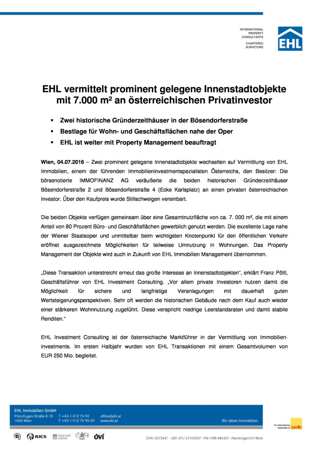 EHL Immobilien vermittelt zwei Innenstadtobjekte, Seite 1/2, komplettes Dokument unter http://boerse-social.com/static/uploads/file_1329_ehl_immobilien_vermittelt_zwei_innenstadtobjekte.pdf