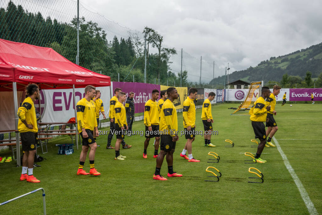 Team Borussia Dortmund : Sommertrainingslager des BVB im Brixental : Fotocredit: Tourismusverband Kitzbüheler Alpen – Brixental/Tropper, © Aussendung (05.07.2016) 