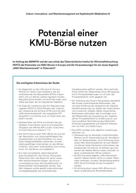 Potenzial einer KMU-Börse nutzen (05.07.2016) 