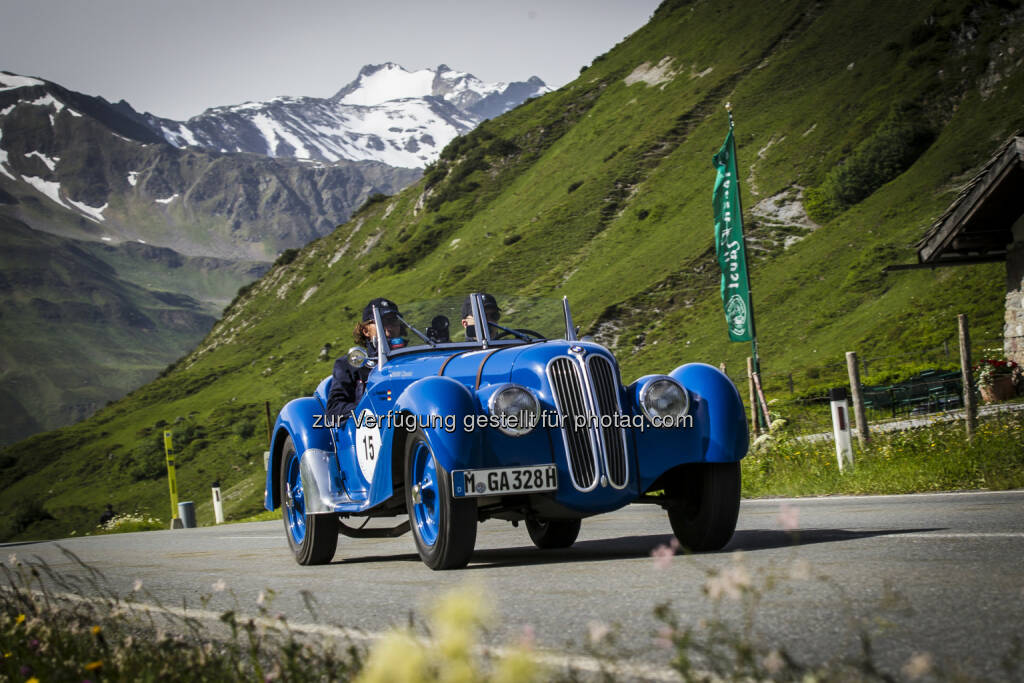 BMW 328 : Silvretta Classic Rallye Montafon 2016 - über rund 560 Kilometer führt die 19. Auflage der Zuverlässigkeits- und Gleichmäßigkeitsfahrt vom 7. bis zum 9. Juli 2016 : Fotocredit: ©BMW Group, © Aussendung (06.07.2016)