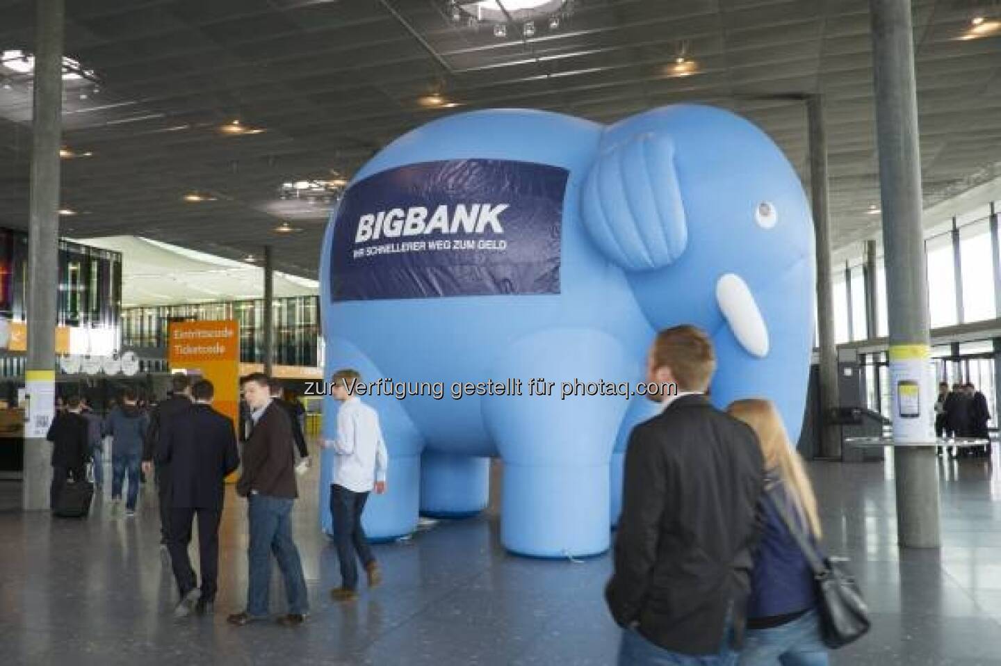 BigBank, Elefant, Invest 2013 in Stuttgart - http://www.messe-stuttgart.de/invest/