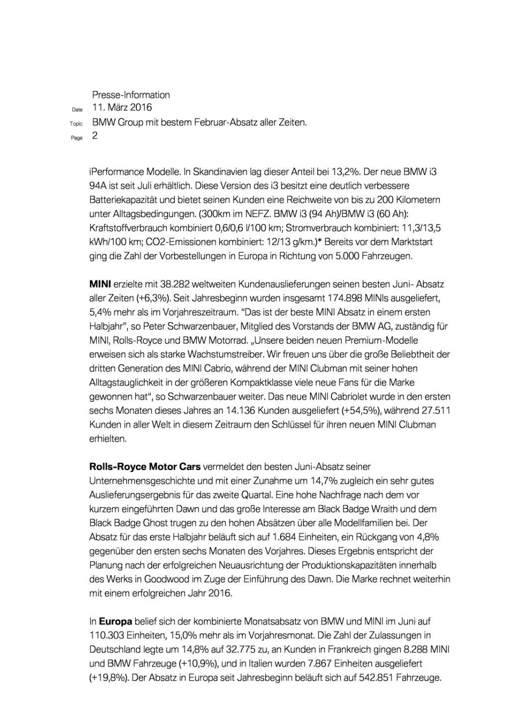 BMW Group Absatz erreicht bestes Juni-Ergebnis aller Zeiten, Seite 2/4, komplettes Dokument unter http://boerse-social.com/static/uploads/file_1387_bmw_group_absatz_erreicht_bestes_juni-ergebnis_aller_zeiten.pdf