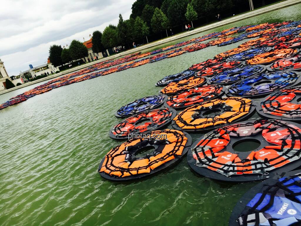 Ai Weiwei, Schwimmwesten, Flüchtlinge, Belvedere Wien, © Josef Chladek/photaq.com (16.07.2016) 