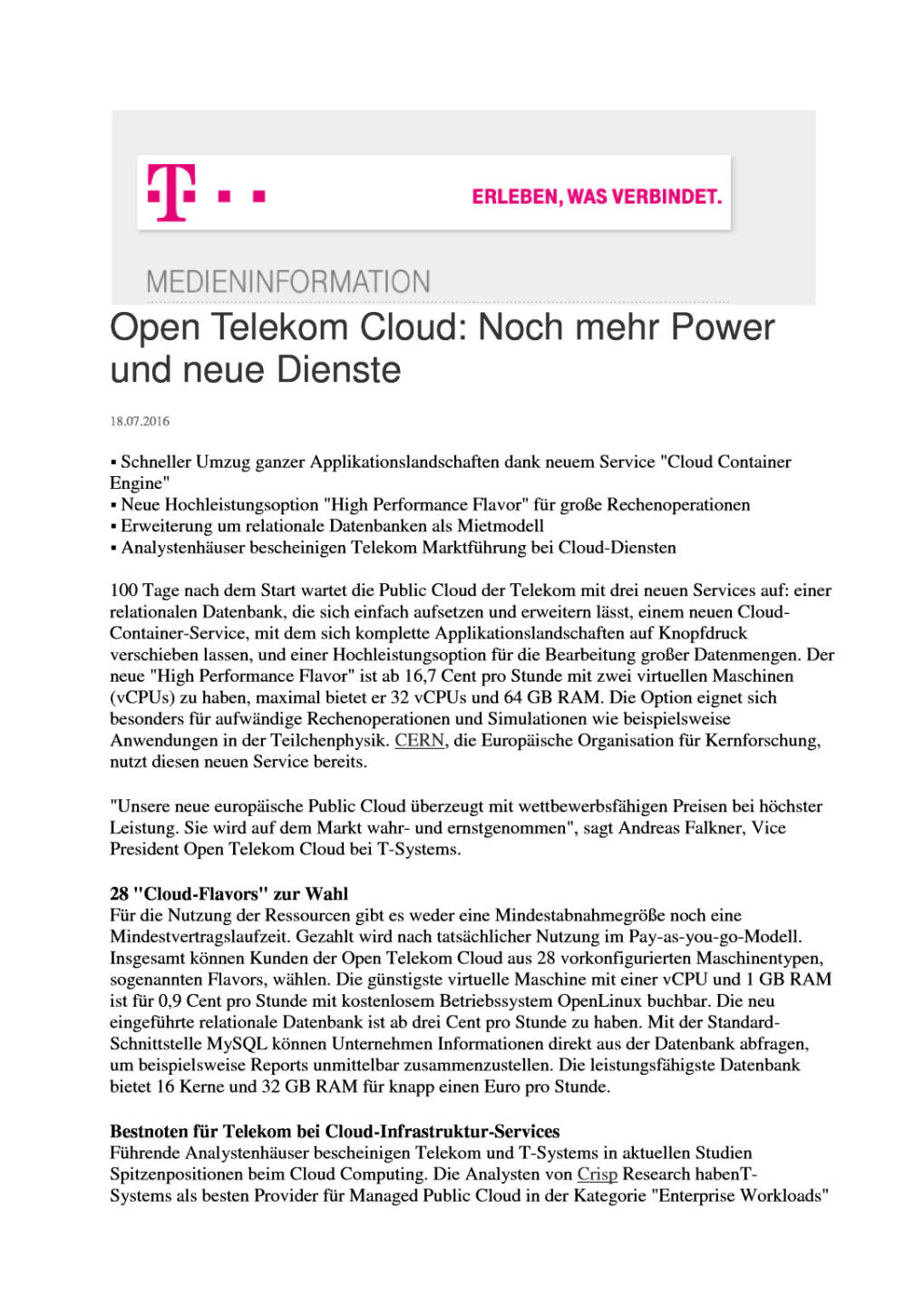 Deutsche Telekom: Open Telekom Cloud, Seite 1/2, komplettes Dokument unter http://boerse-social.com/static/uploads/file_1435_deutsche_telekom_open_telekom_cloud.pdf