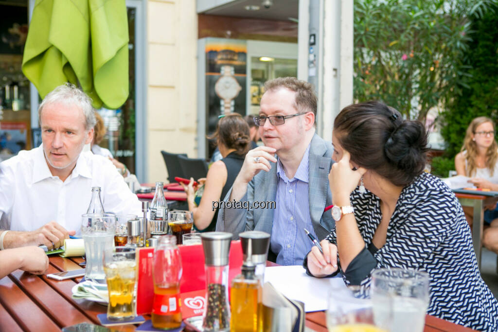 Christian Drastil (BSN), Gregor Rosinger (Rosinger Group), Alexandra Rosinger (Rosinger Group), © Martina Draper/photaq (19.07.2016) 