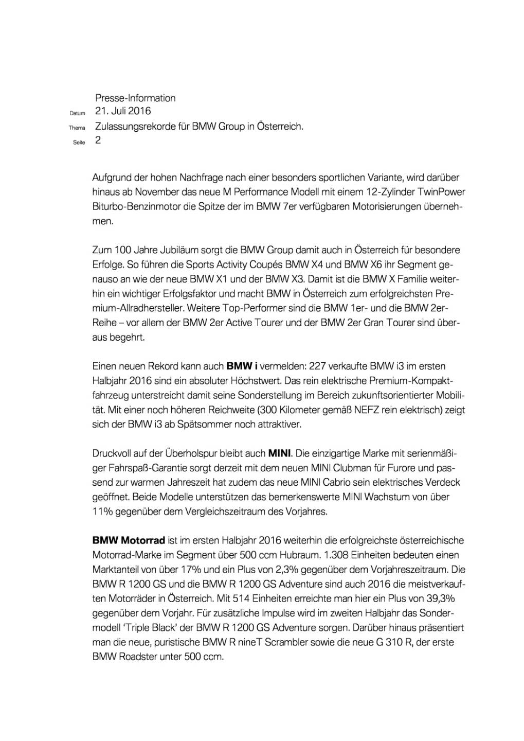 BMW Group Austria auf Rekordkurs, Seite 2/4, komplettes Dokument unter http://boerse-social.com/static/uploads/file_1457_bmw_group_austria_auf_rekordkurs.pdf