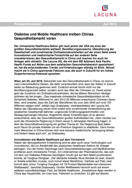 Lacuna: Diabetes und Mobile Healthcare treiben Chinas Gesundheitsmarkt voran, Seite 1/2, komplettes Dokument unter http://boerse-social.com/static/uploads/file_1480_lacuna_diabetes_und_mobile_healthcare_treiben_chinas_gesundheitsmarkt_voran.pdf (25.07.2016) 