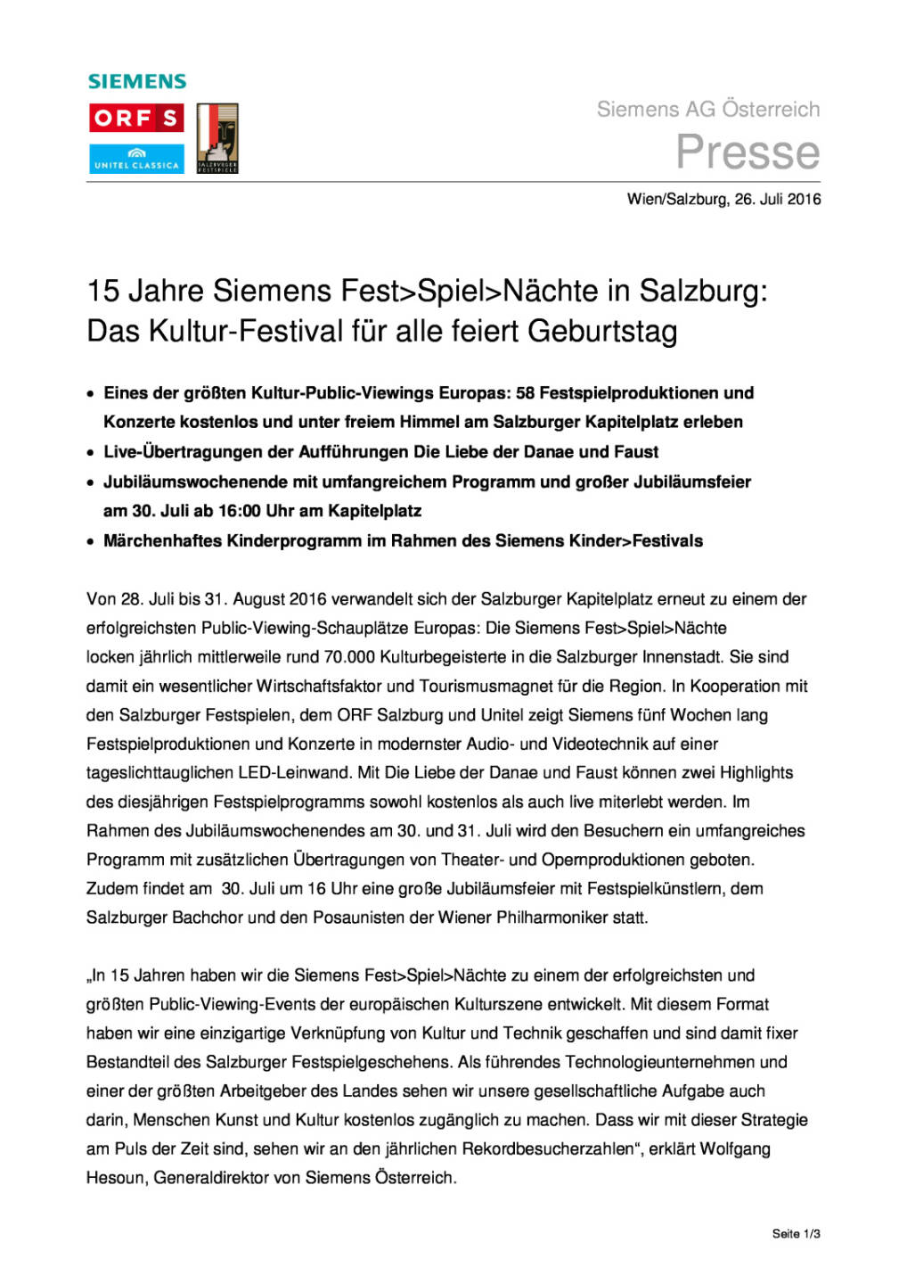 Siemens: 15 Jahre Fest>Spiel>Nächte in Salzburg, Seite 1/3, komplettes Dokument unter http://boerse-social.com/static/uploads/file_1488_siemens_15_jahre_festspielnachte_in_salzburg.pdf