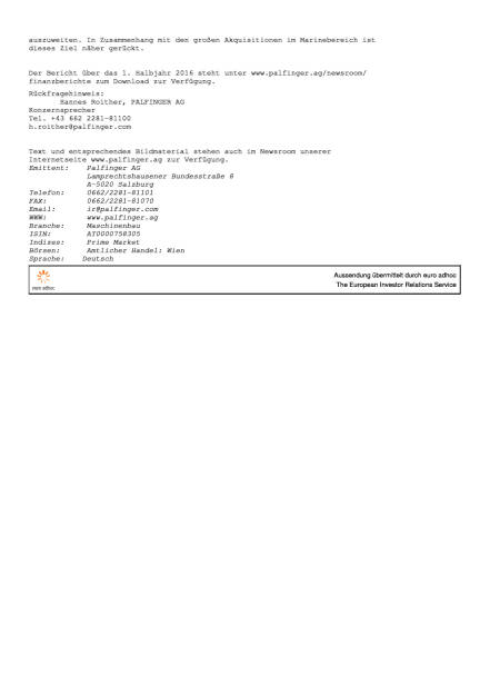 Palfinger verzeichnet im 1. Halbjahr 2016 weiteres Wachstum, Seite 2/2, komplettes Dokument unter http://boerse-social.com/static/uploads/file_1497_palfinger_verzeichnet_im_1_halbjahr_2016_weiteres_wachstum.pdf (27.07.2016) 