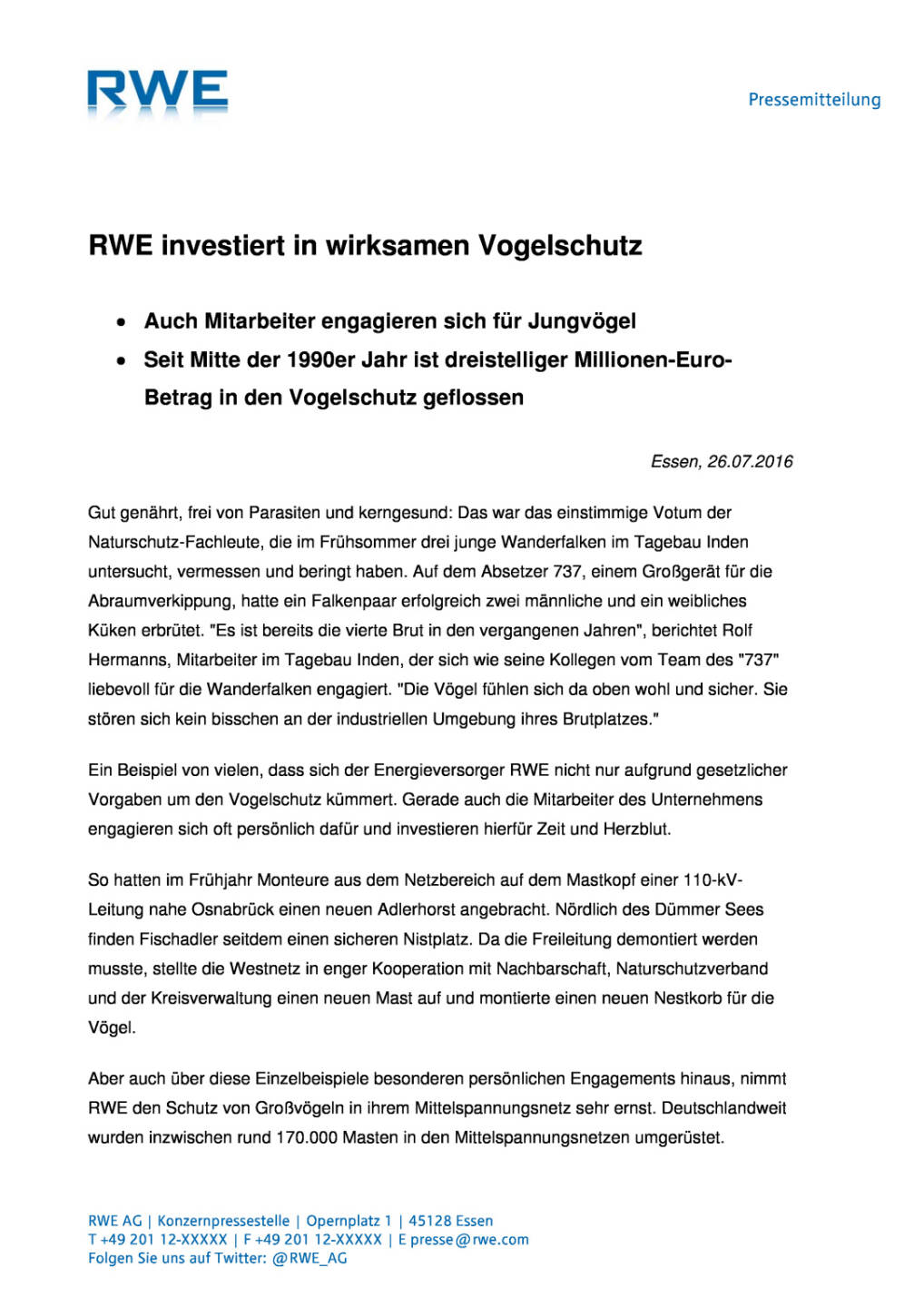 RWE investiert in wirksamen Vogelschutz , Seite 1/2, komplettes Dokument unter http://boerse-social.com/static/uploads/file_1501_rwe_investiert_in_wirksamen_vogelschutz.pdf