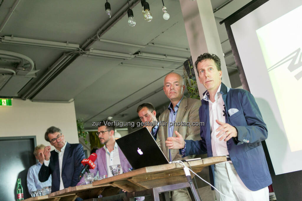 Stefan Pierer (CEO KTM Industries), Roman Sindelar, Stefan Schnöll, Alex Vogel, Philip Rusch, © Martina Draper (27.07.2016) 