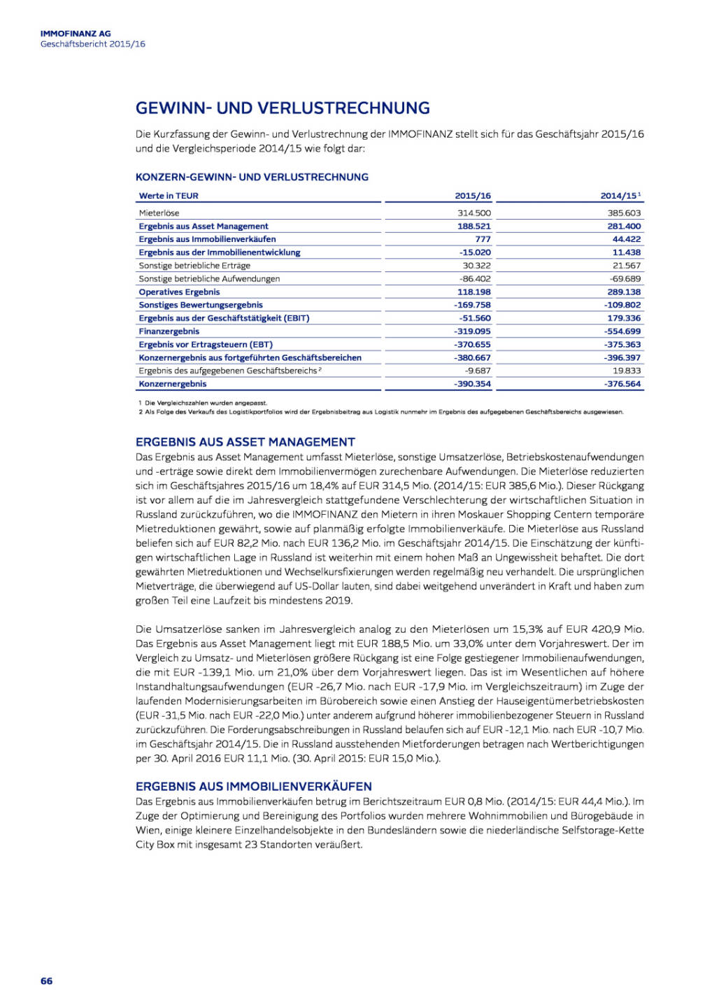Immofinanz: Ergebnis-, Bilanz- und Cashflow-Analyse, Seite 2/6, komplettes Dokument unter http://boerse-social.com/static/uploads/file_1508_immofinanz_ergebnis-_bilanz-_und_cashflow-analyse.pdf