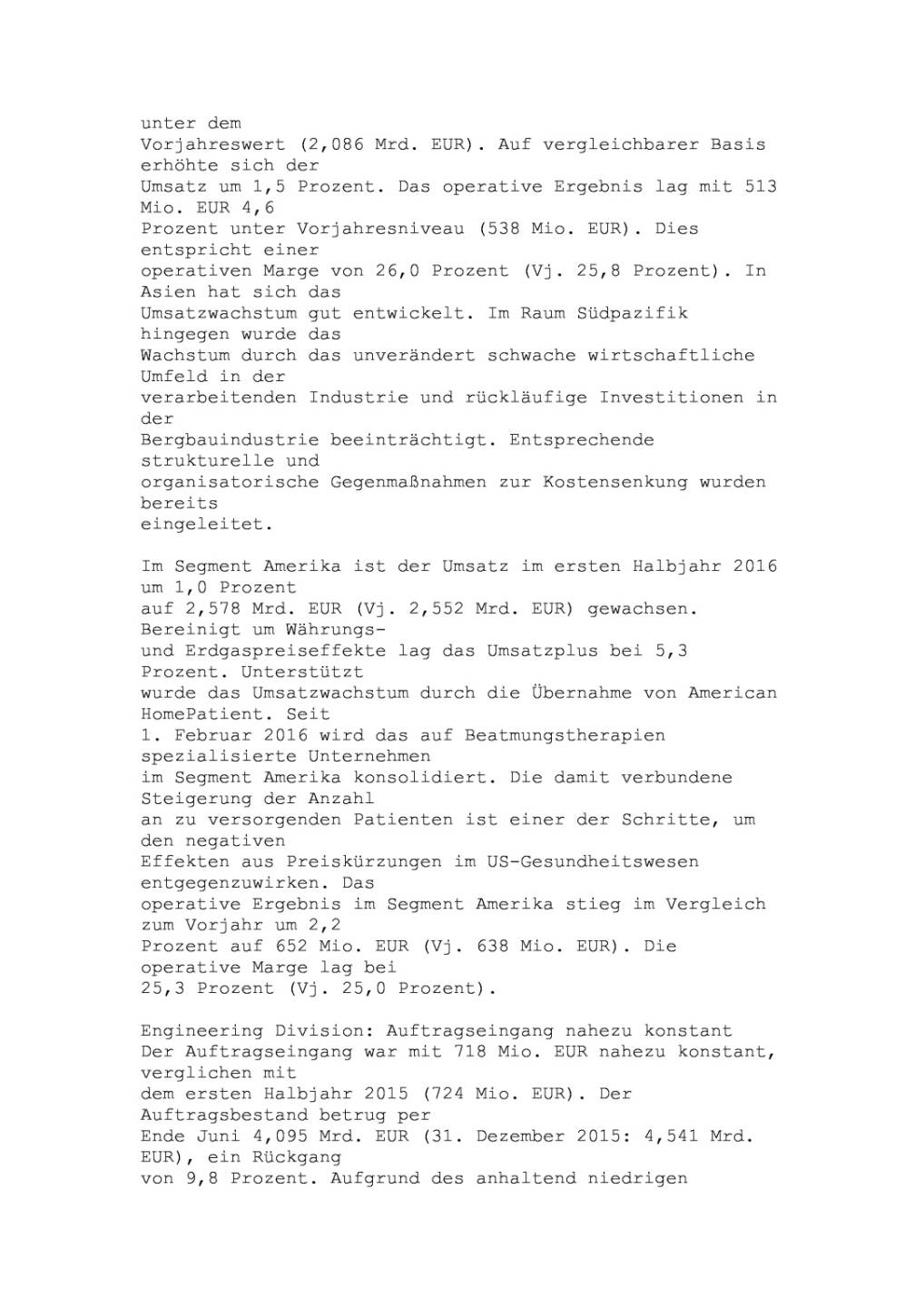 Linde Halbjahresergebnis, Seite 3/6, komplettes Dokument unter http://boerse-social.com/static/uploads/file_1513_linde_halbjahresergebnis.pdf